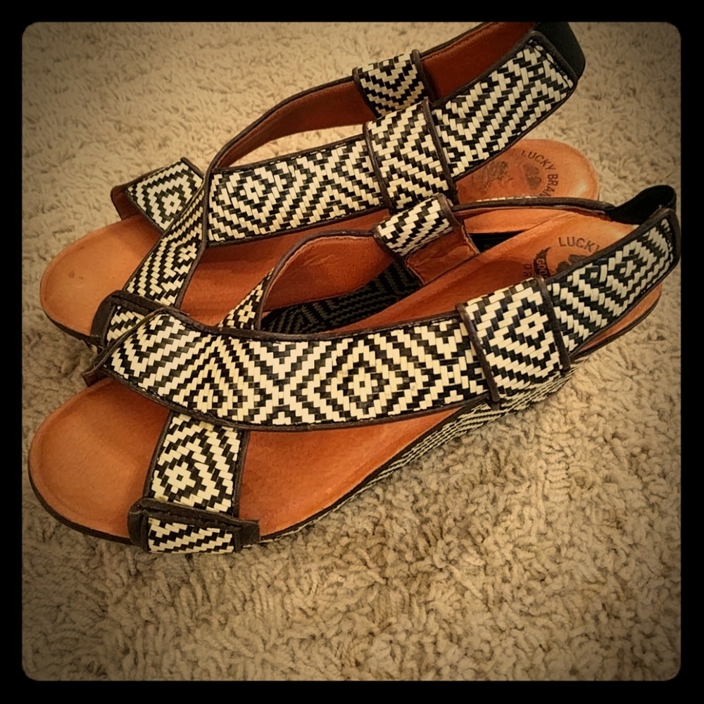 Lucky Brand wedges, size 10